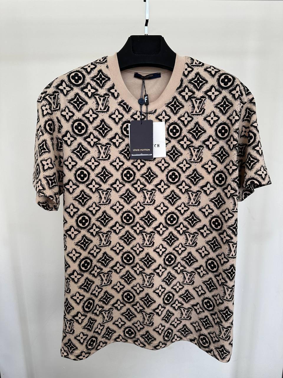 Louis Vuitton All Over Monogram Short Sleeve T-Shirt in Different Colors Men's Women's Reps Sale UK Best Quality AAA Replica
