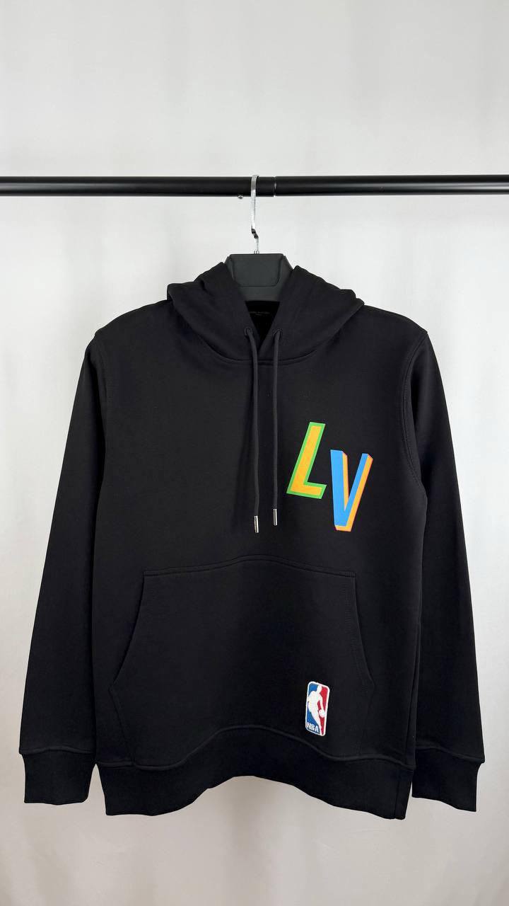 Louis Vuitton X NBA Men's Women's Hoodie in Black Color Reps Sale UK Best Quality AAA Replica