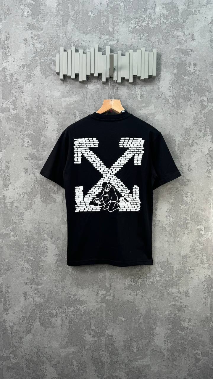 Off-White Bricks Slim Short Sleeve Men's Women's T-Shirts in Different Colors Reps Sale UK Best Quality AAA Replica