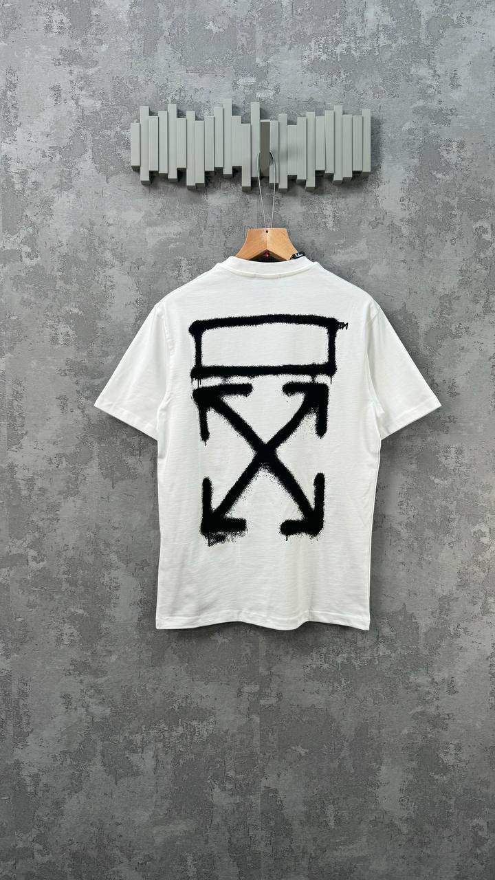 Off-White Black Spray Marker Men's Women's T-Shirts in Different Colors Reps Sale UK Best Quality AAA Replica