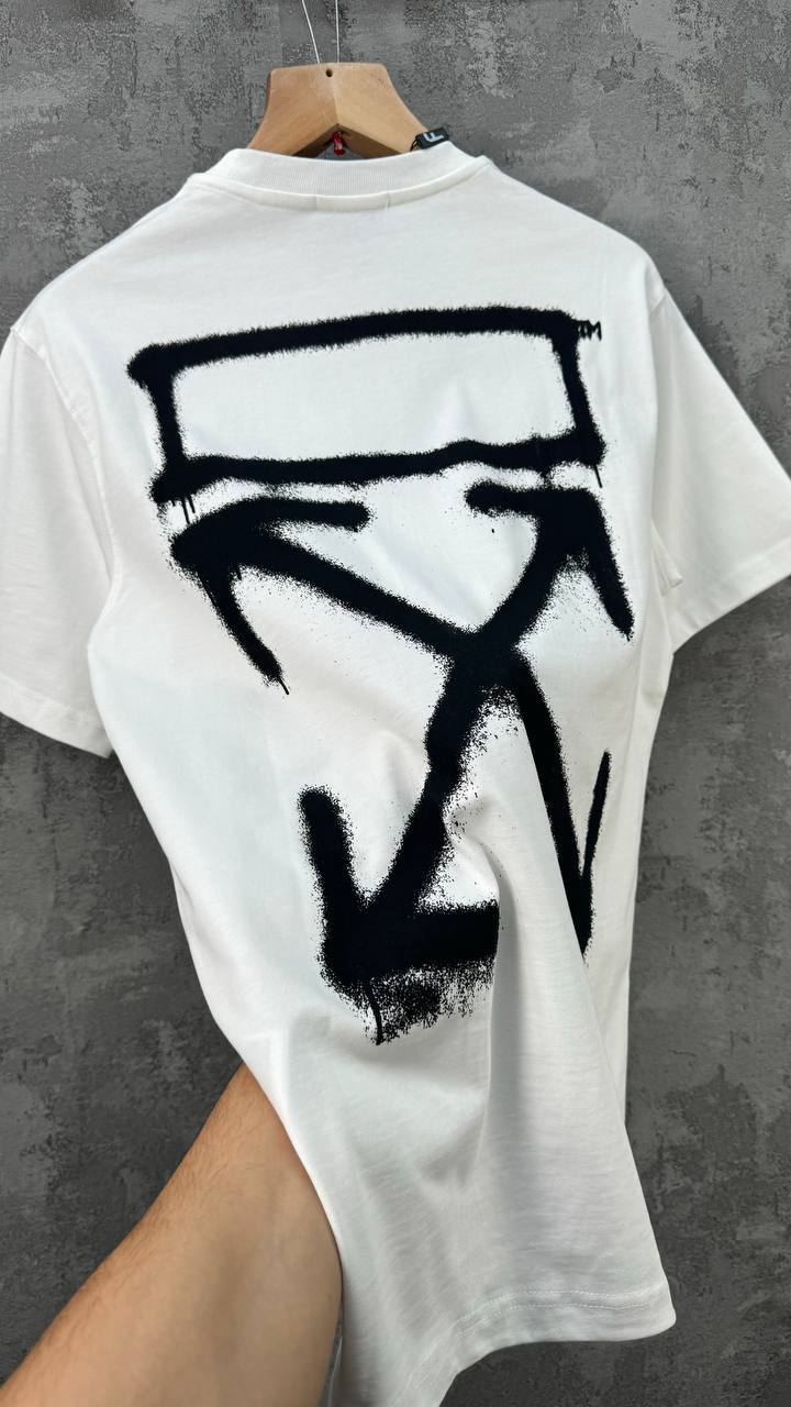 Off-White Black Spray Marker Men's Women's T-Shirts in Different Colors Reps Sale UK Best Quality AAA Replica