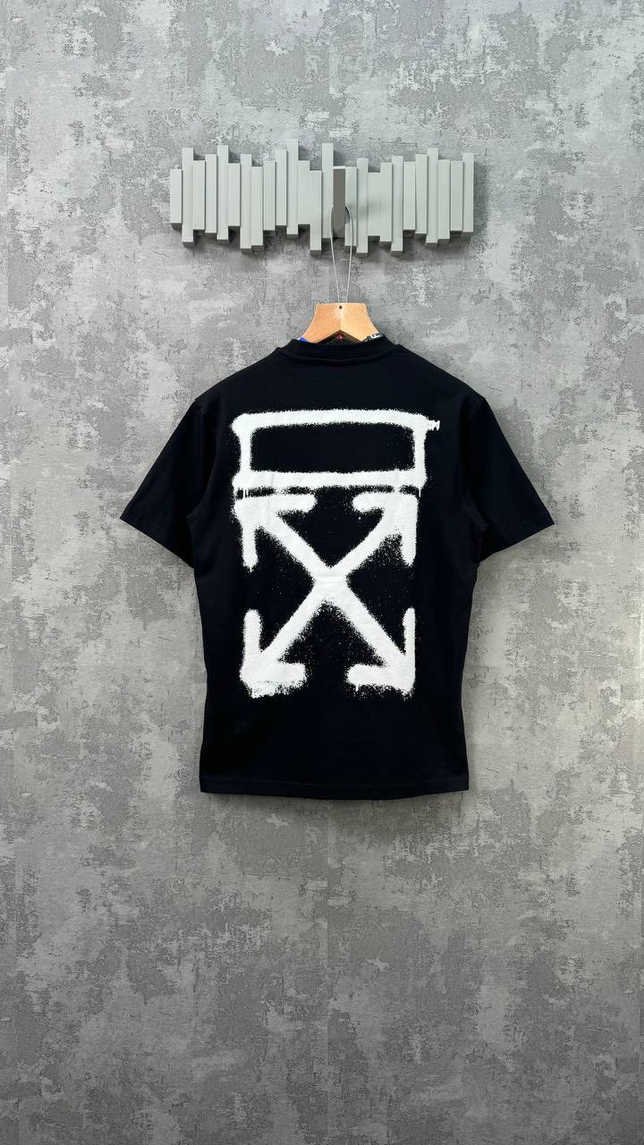 Off-White Black Spray Marker Men's Women's T-Shirts in Different Colors Reps Sale UK Best Quality AAA Replica