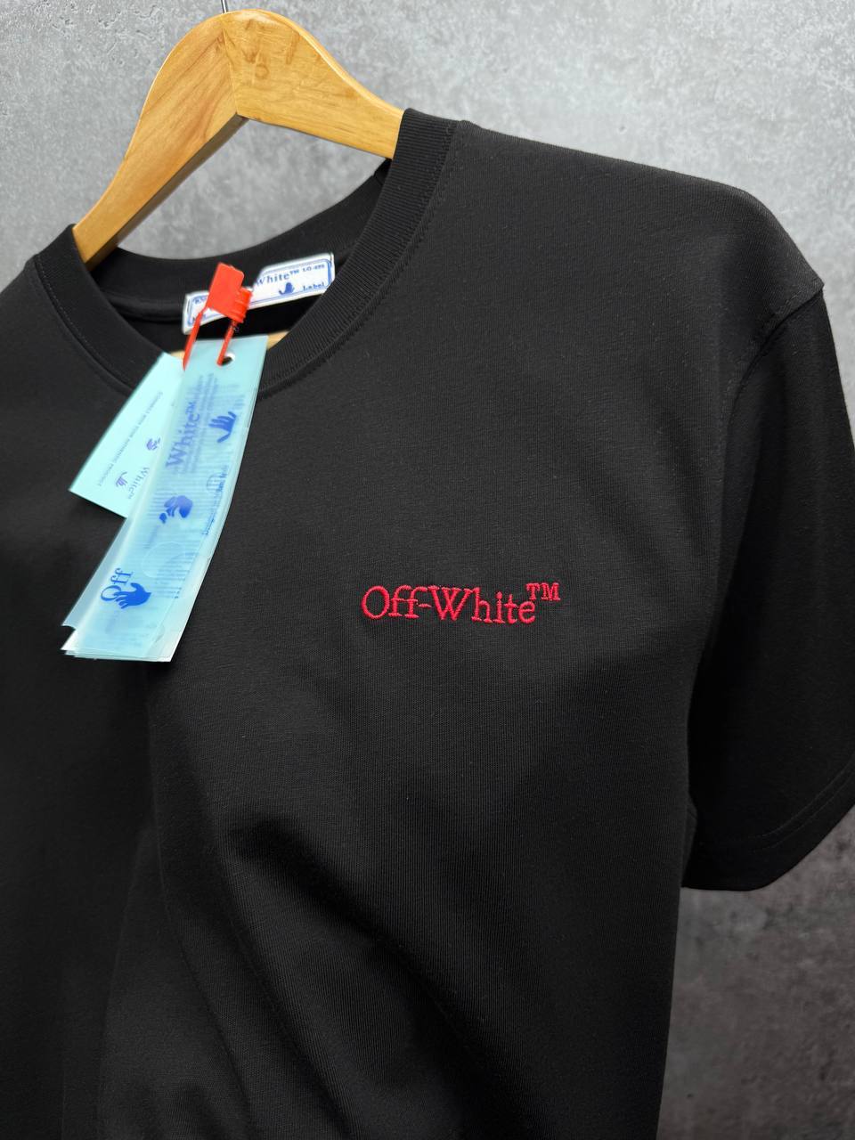 Off-White Arrows Motif Cotton Floral Embroidery Men's Women's T-Shirts in 2 Colors Reps Sale UK Best Quality AAA Replica