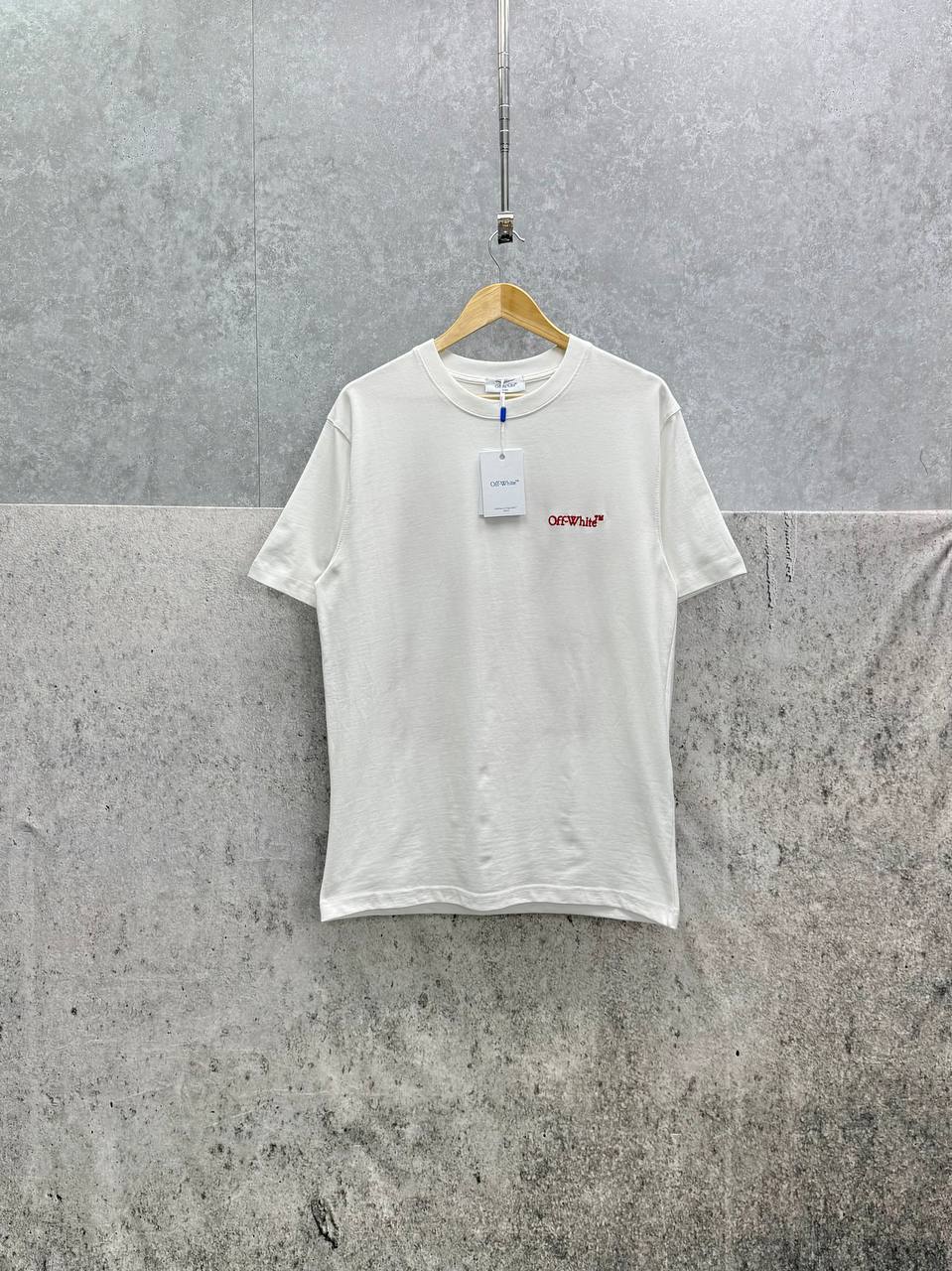 Off-White Arrows Motif Cotton Floral Embroidery Men's Women's T-Shirts in 2 Colors Reps Sale UK Best Quality AAA Replica