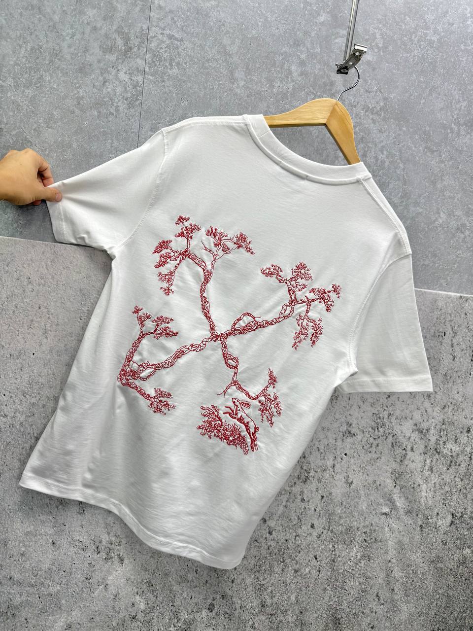 Off-White Arrows Motif Cotton Floral Embroidery Men's Women's T-Shirts in 2 Colors Reps Sale UK Best Quality AAA Replica