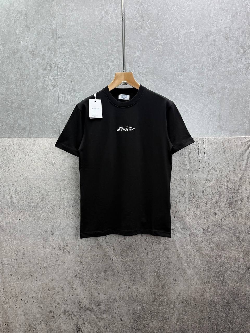 Off-White Script Logo Men's Women's T-Shirts in 2 Colors Reps Sale UK Best Quality AAA Replica