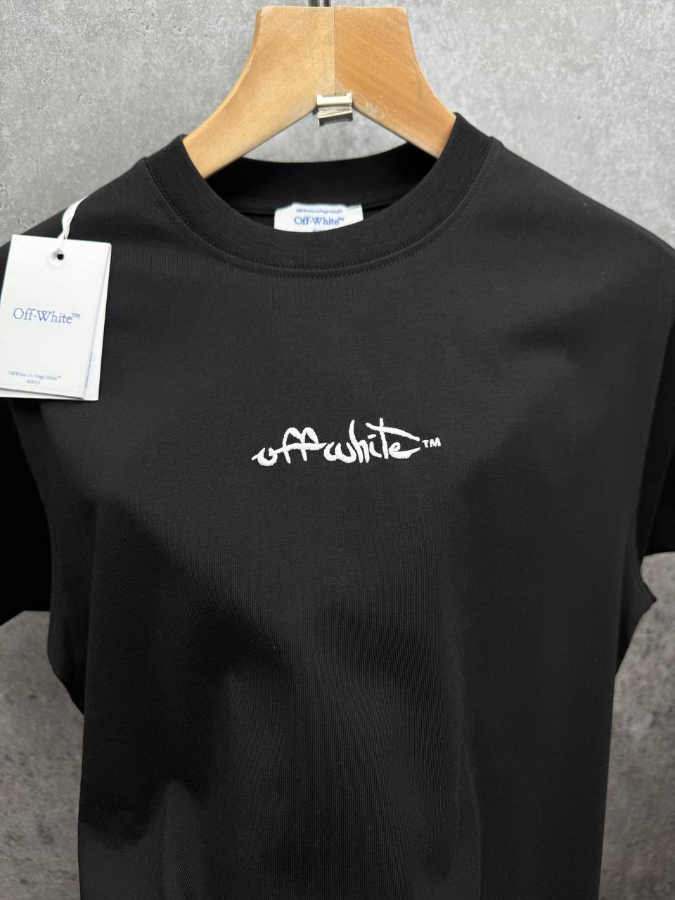 Off-White Script Logo Men's Women's T-Shirts in 2 Colors Reps Sale UK Best Quality AAA Replica