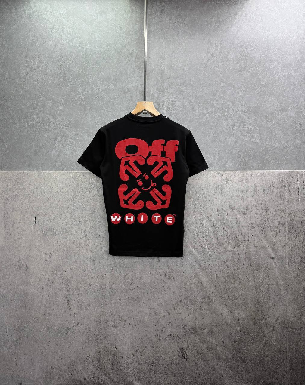 Off-White Smile Arrow Men's Women's T-Shirts in 2 Colors Reps Sale UK Best Quality AAA Replica
