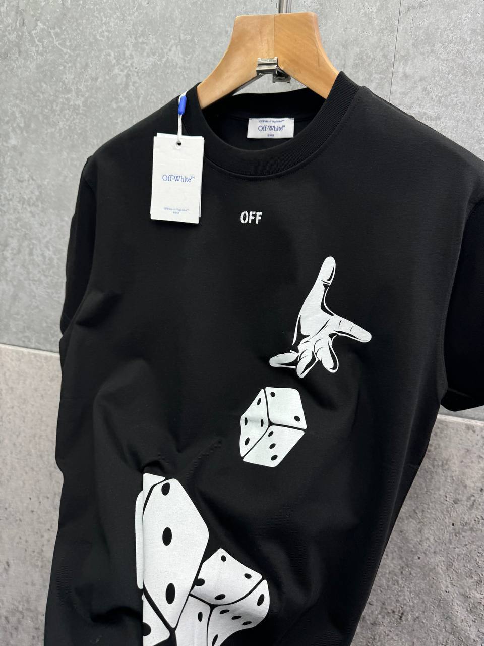 Off-White Dices Skate Men's Women's T-Shirts in 2 Colors Reps Sale UK Best Quality AAA Replica