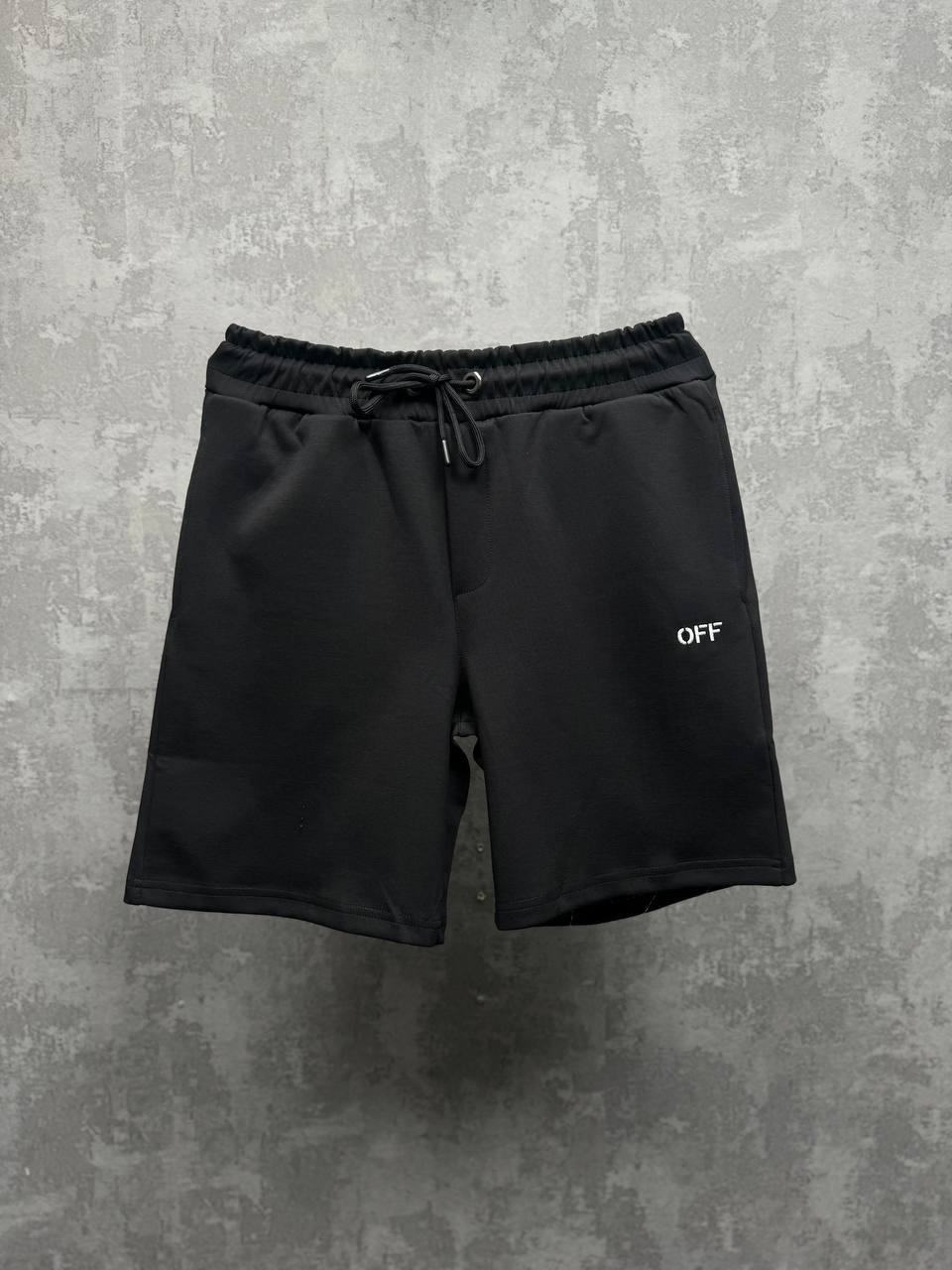 Off-White Drawstring Logo-Print Shorts in Black Men's Reps Sale UK Best Quality AAA Replica