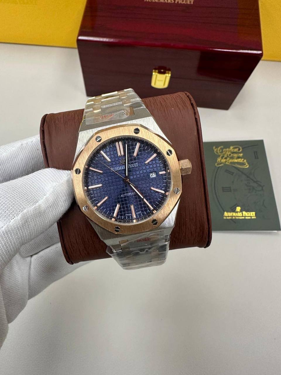 Audemars Piguet Royal Oak Two Tone Blue Dial Men's Watch Reps Sale UK Best Quality AAA Replica