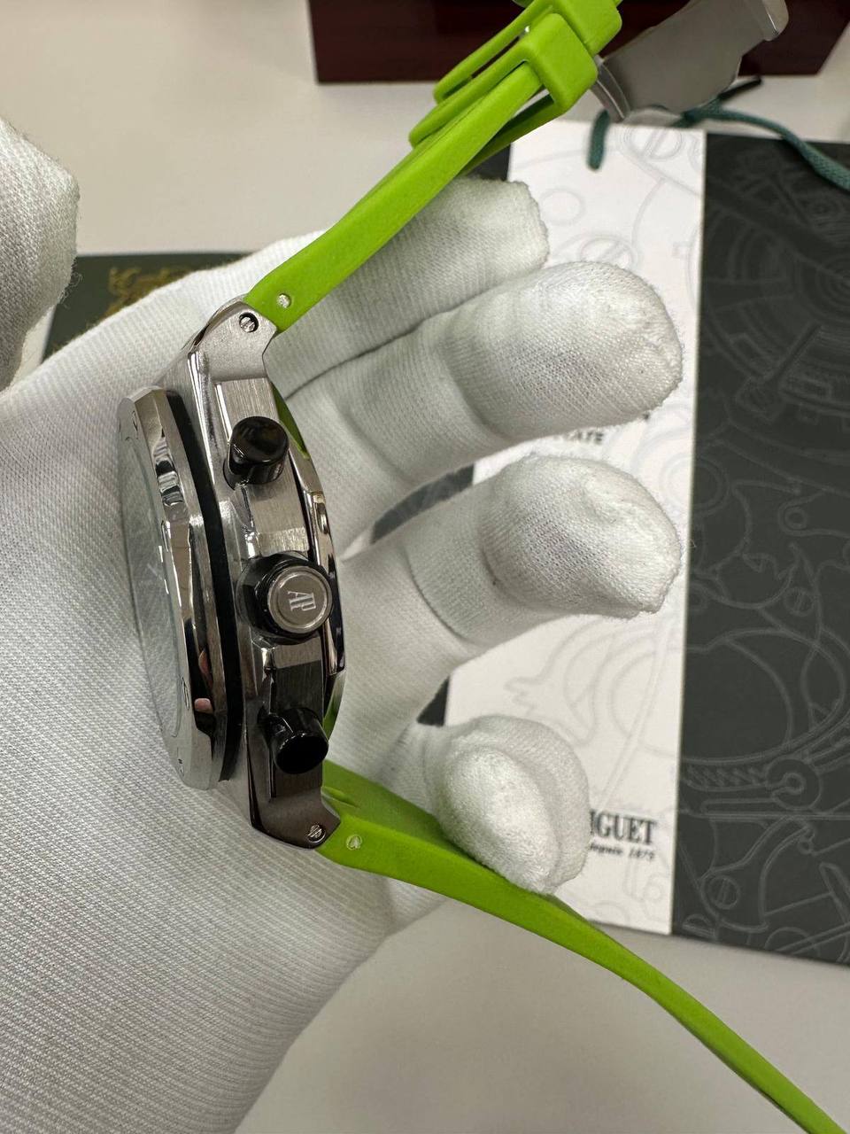 Audemars Piguet Royal Oak Offshore Steel Diver Green Dial & Strap Men's Watch Reps Sale UK Best Quality AAA Replica