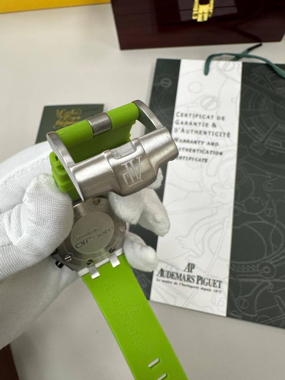 Audemars Piguet Royal Oak Offshore Steel Diver Green Dial & Strap Men's Watch Reps Sale UK Best Quality AAA Replica