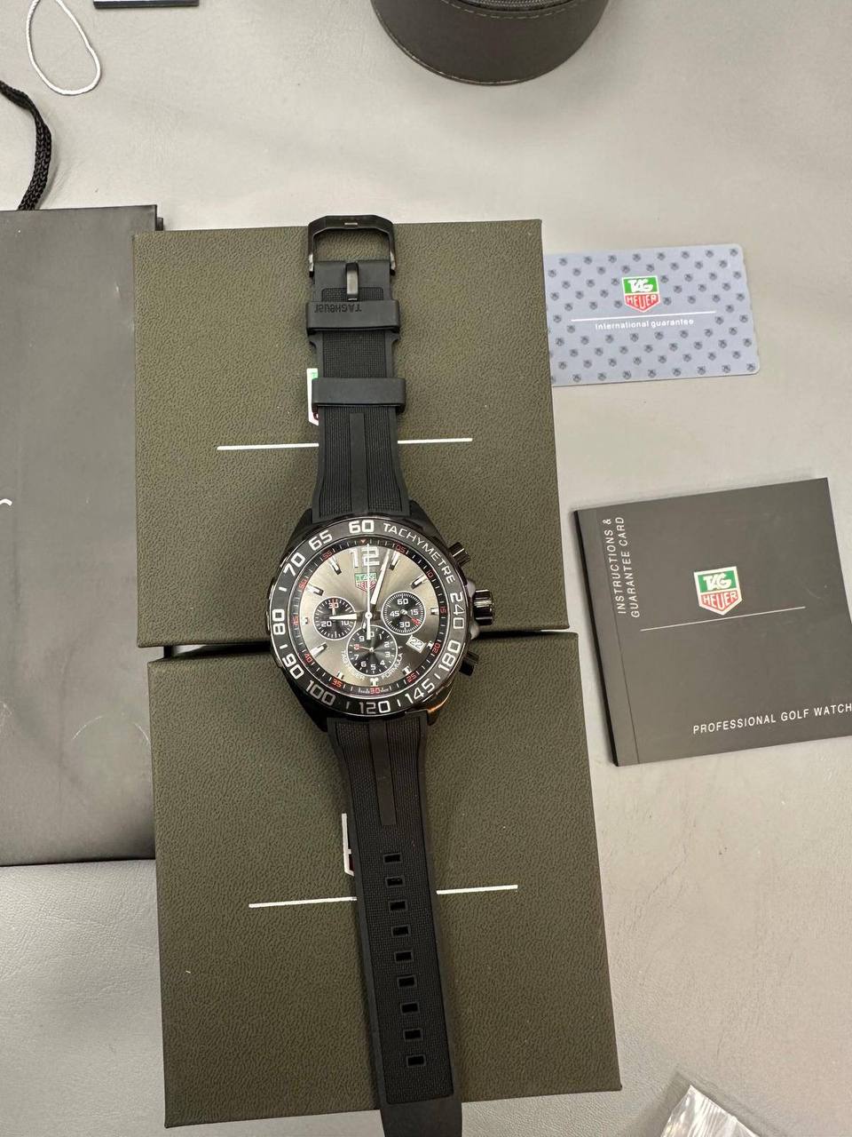 Tag Heuer Formula 1 Black Rubber Strap Black Dial Men's Watch Reps Sale UK Best Quality AAA Replica