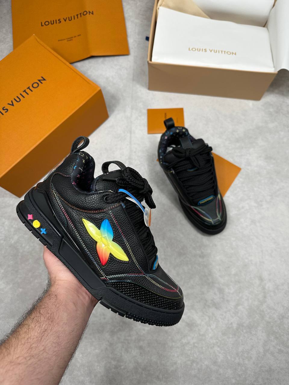 Louis Vuitton LV Skate Sneaker 'Gradient Monogram' Men's Trainers Reps Sale UK Best Quality AAA Replica