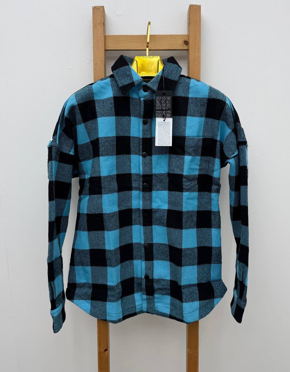 Palm Angels Curved Logo Flannel Check Men's Overshirts in Different Colors Reps Sale UK Best Quality Sale AAA Replica