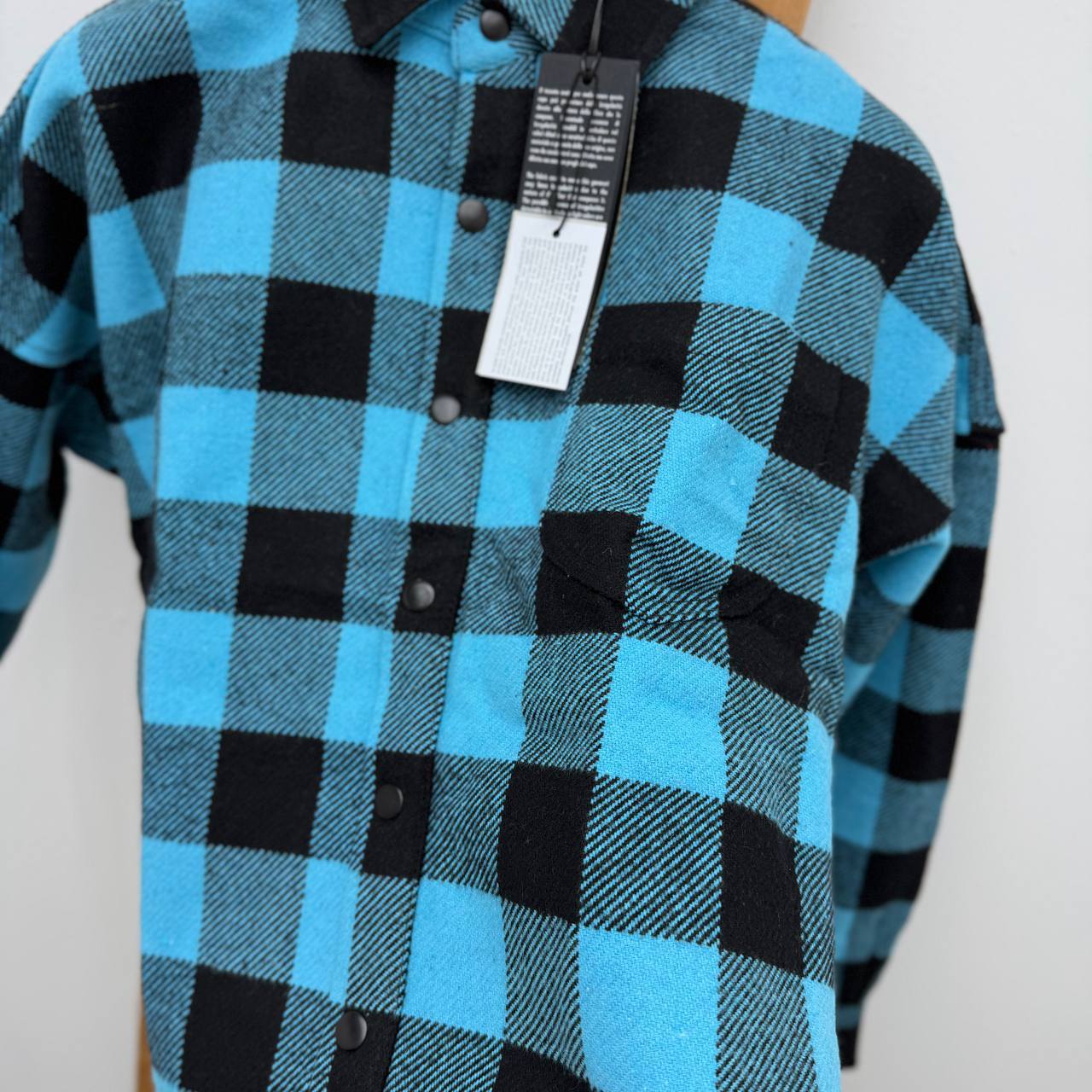 Palm Angels Curved Logo Flannel Check Men's Overshirts in Different Colors Reps Sale UK Best Quality Sale AAA Replica