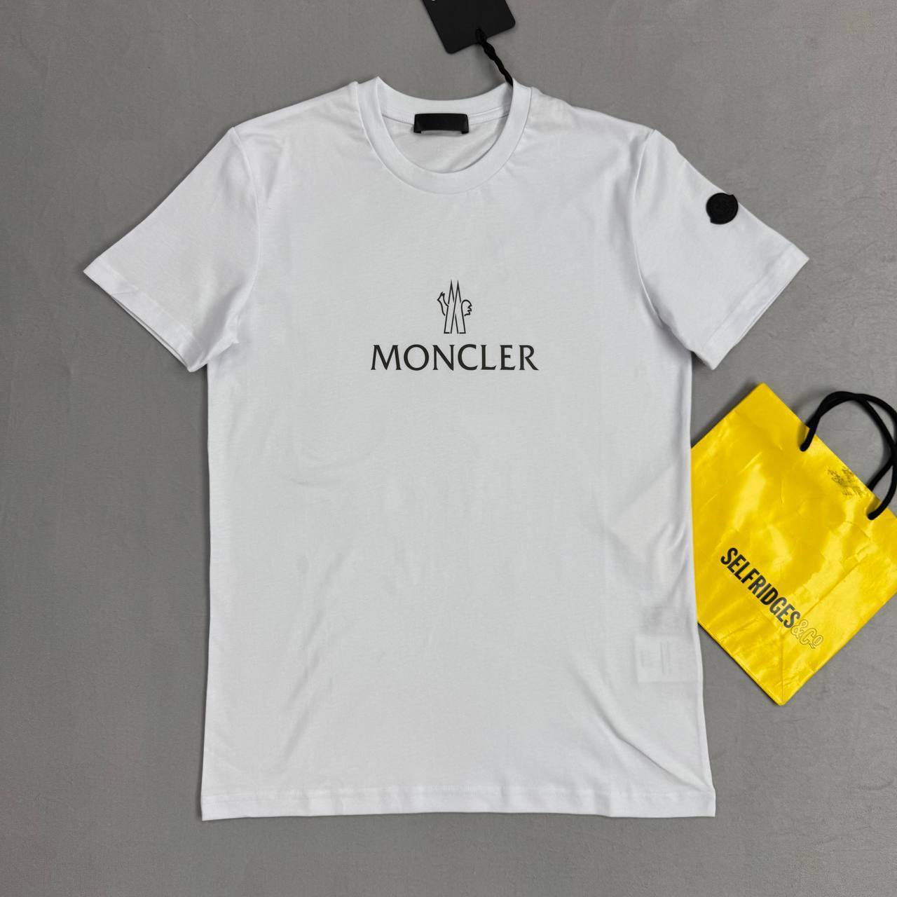 Moncler Lettering Logo T-Shirt Men's Women's in Different Colors Reps Sale UK Best Quality Replica