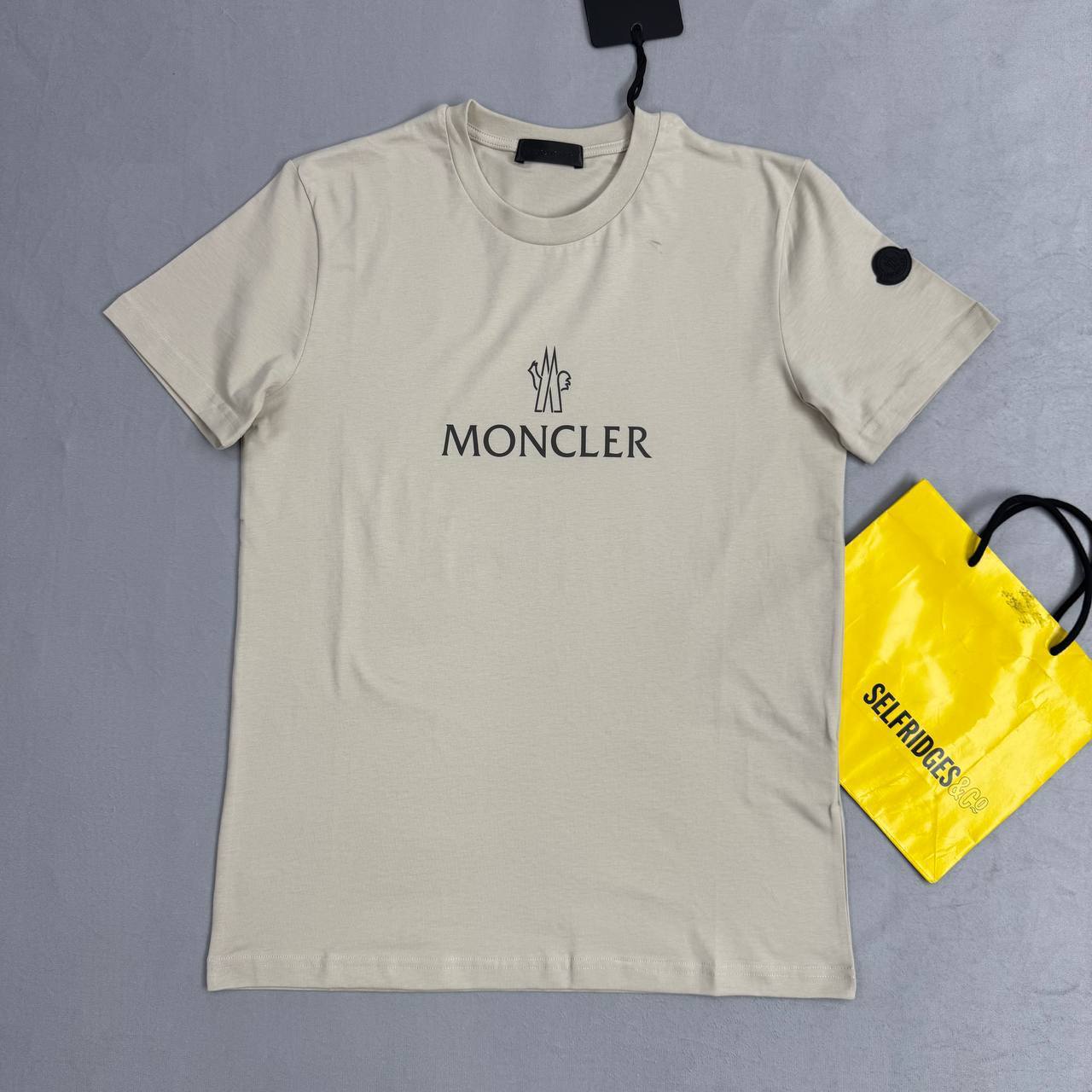 Moncler Lettering Logo T-Shirt Men's Women's in Different Colors Reps Sale UK Best Quality Replica