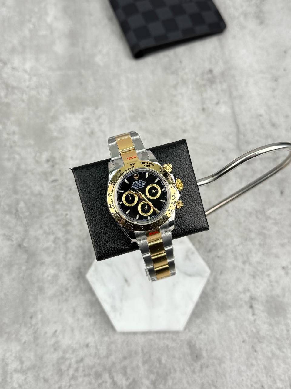 Rolex Cosmograph Daytona Two Tone Black Dial Men's Watch Reps Sale UK Best Quality AAA Replica