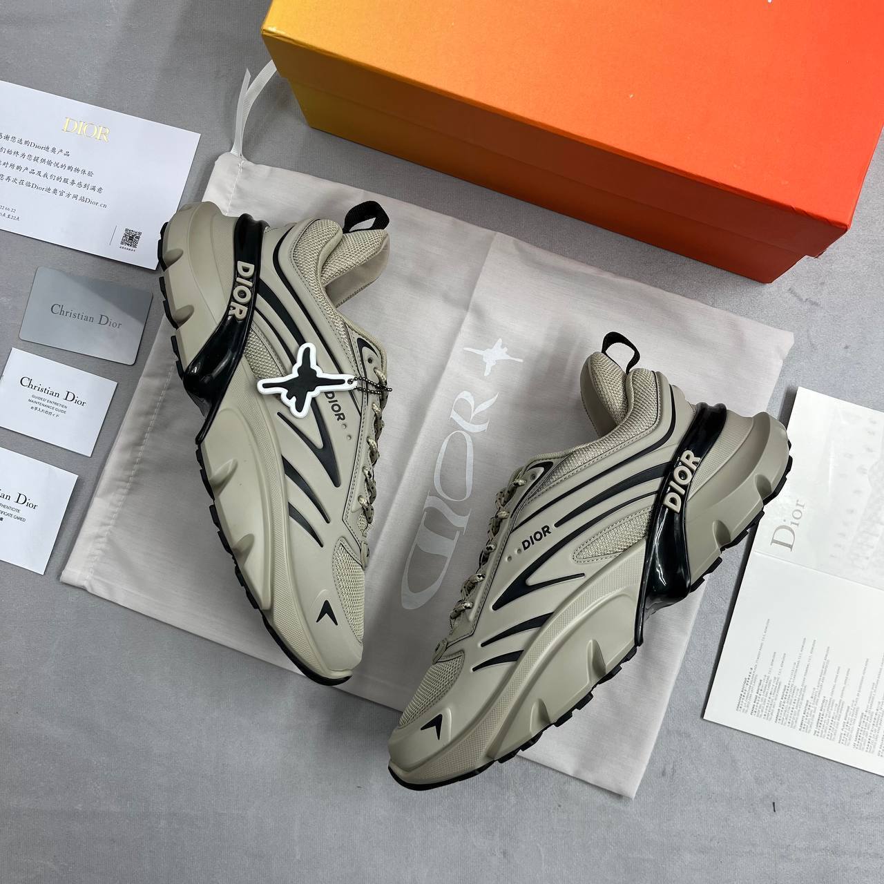 Dior B44 Blade Runner "Beige" Men's Trainers Reps Sale UK Best Quality AAA Replica