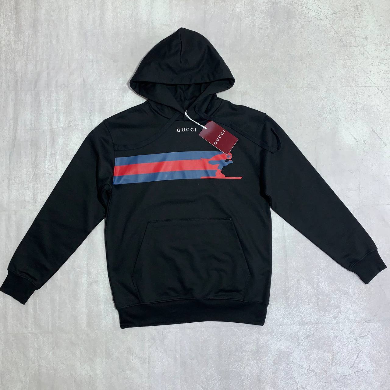 Gucci Drawstring Logo Hoodie Men's Women's Hoodie in 2 Colors Reps Sale UK Best Quality AAA Replica