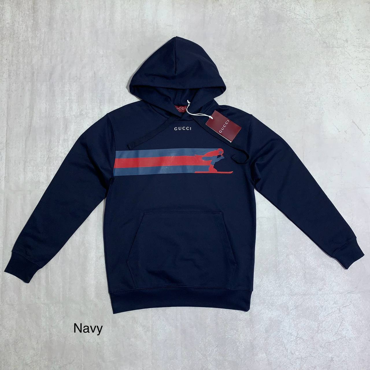 Gucci Drawstring Logo Hoodie Men's Women's Hoodie in 2 Colors Reps Sale UK Best Quality AAA Replica