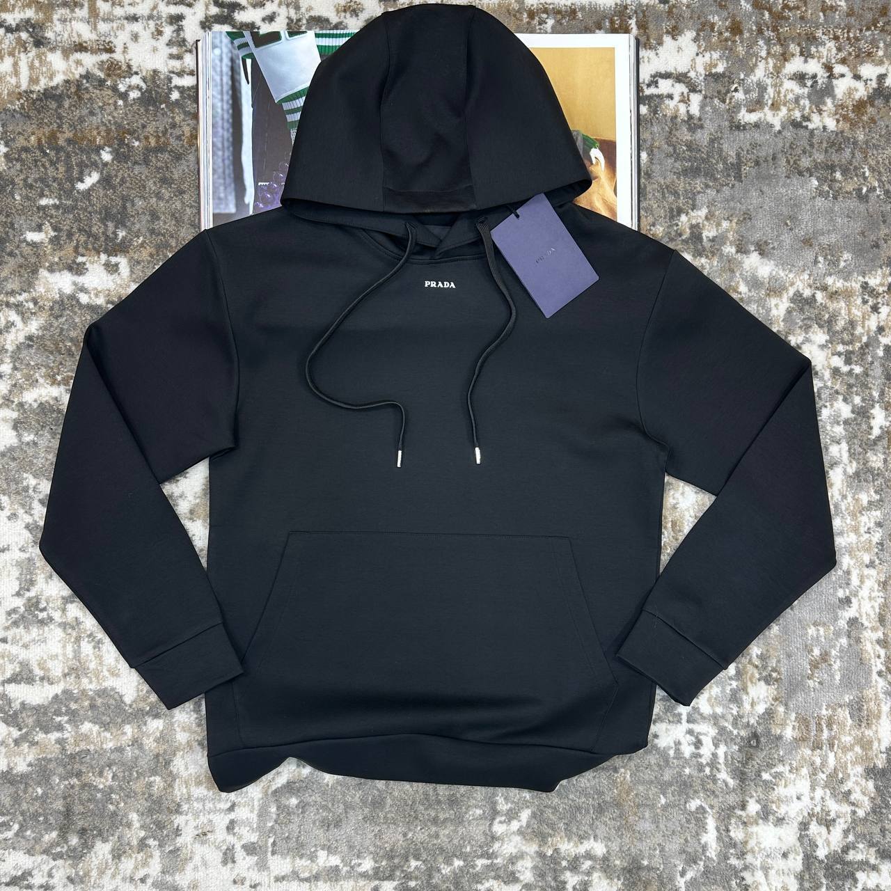 Prada Small Logo Hoodie Men's Women's Hoodie in 2 Colors Reps Sale UK Best Quality AAA Replica