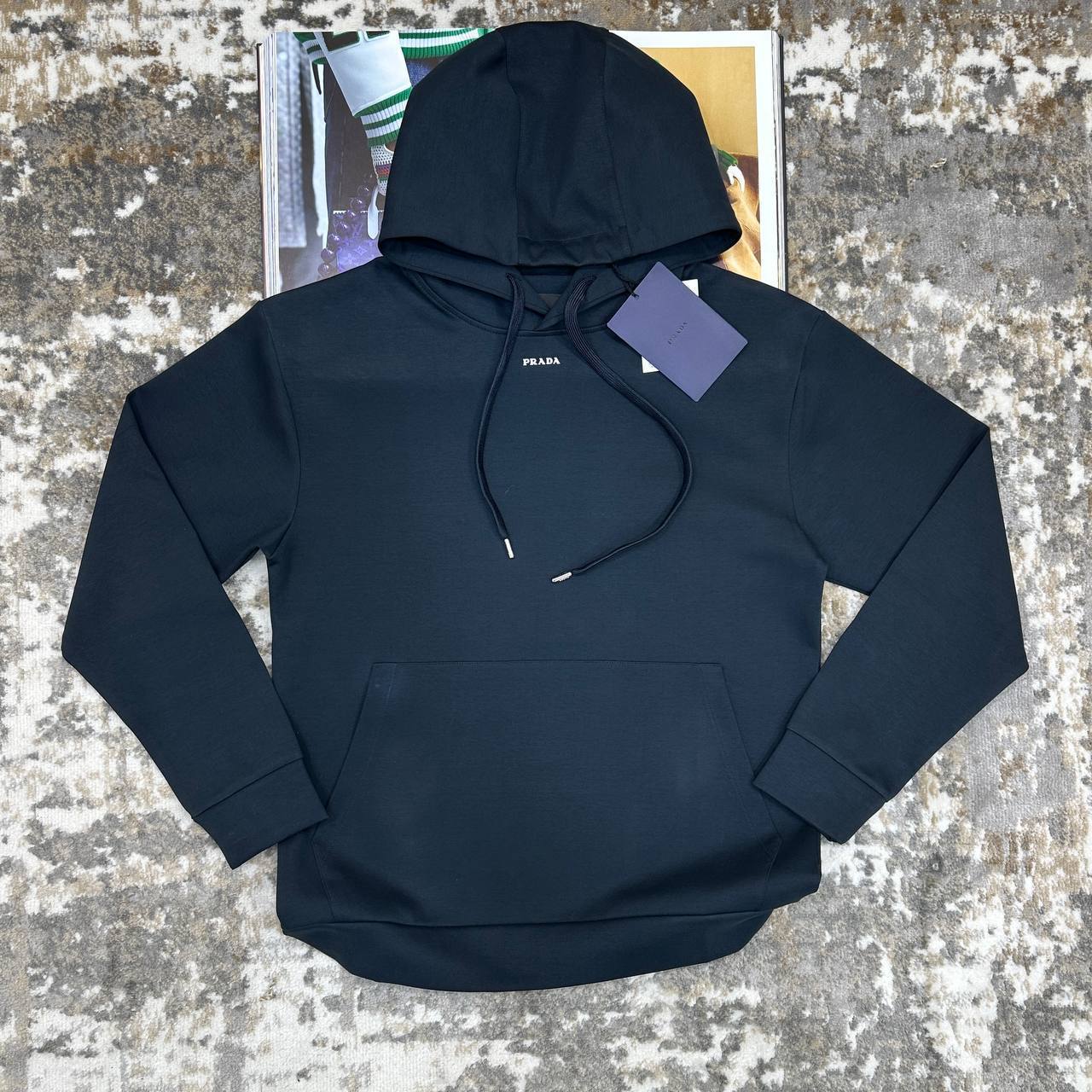 Prada Small Logo Hoodie Men's Women's Hoodie in 2 Colors Reps Sale UK Best Quality AAA Replica