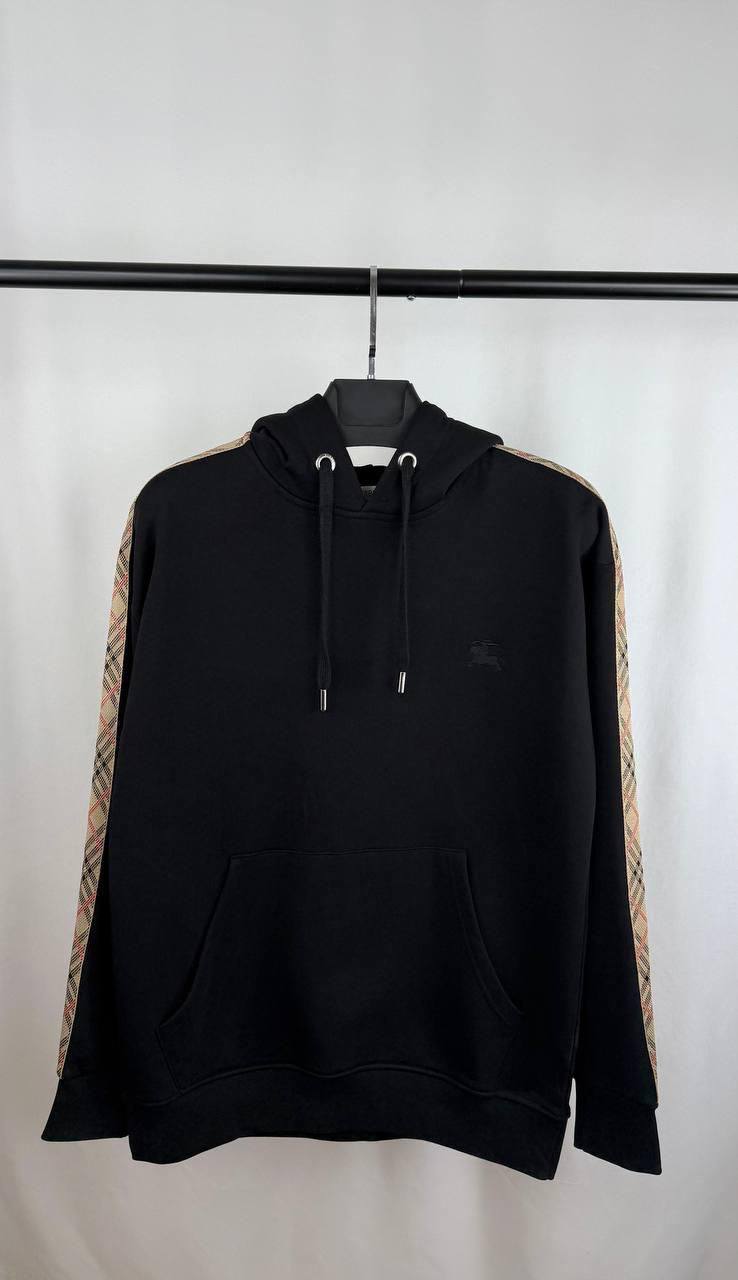 Burberry Check-Trimmed Cotton Hoodie Men's Women's in Different Colors Reps Sale UK Best Quality Sale AAA Replica