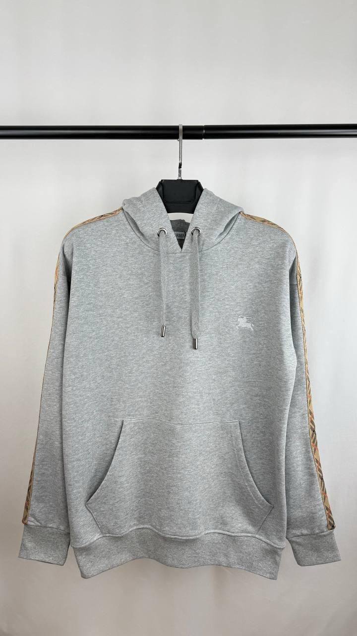 Burberry Check-Trimmed Cotton Hoodie Men's Women's in Different Colors Reps Sale UK Best Quality Sale AAA Replica