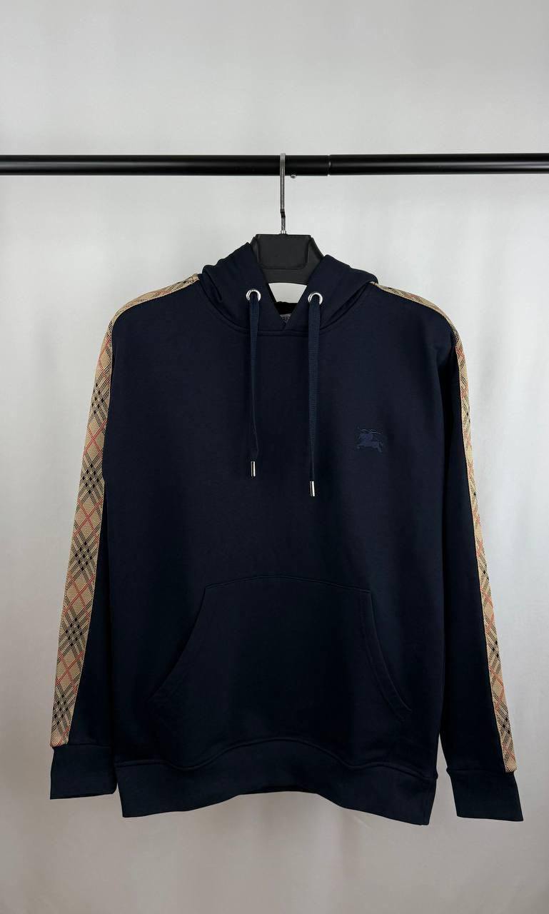 Burberry Check-Trimmed Cotton Hoodie Men's Women's in Different Colors Reps Sale UK Best Quality Sale AAA Replica