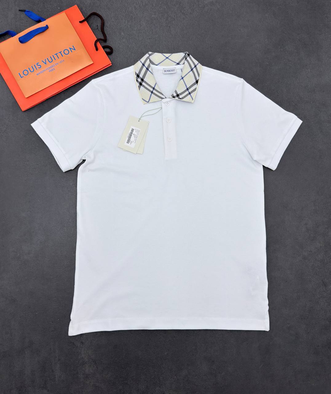 Burberry Checked Collar Polo Shirts Men's in Different Colors Reps Sale UK Sale Best Quality AAA Replica