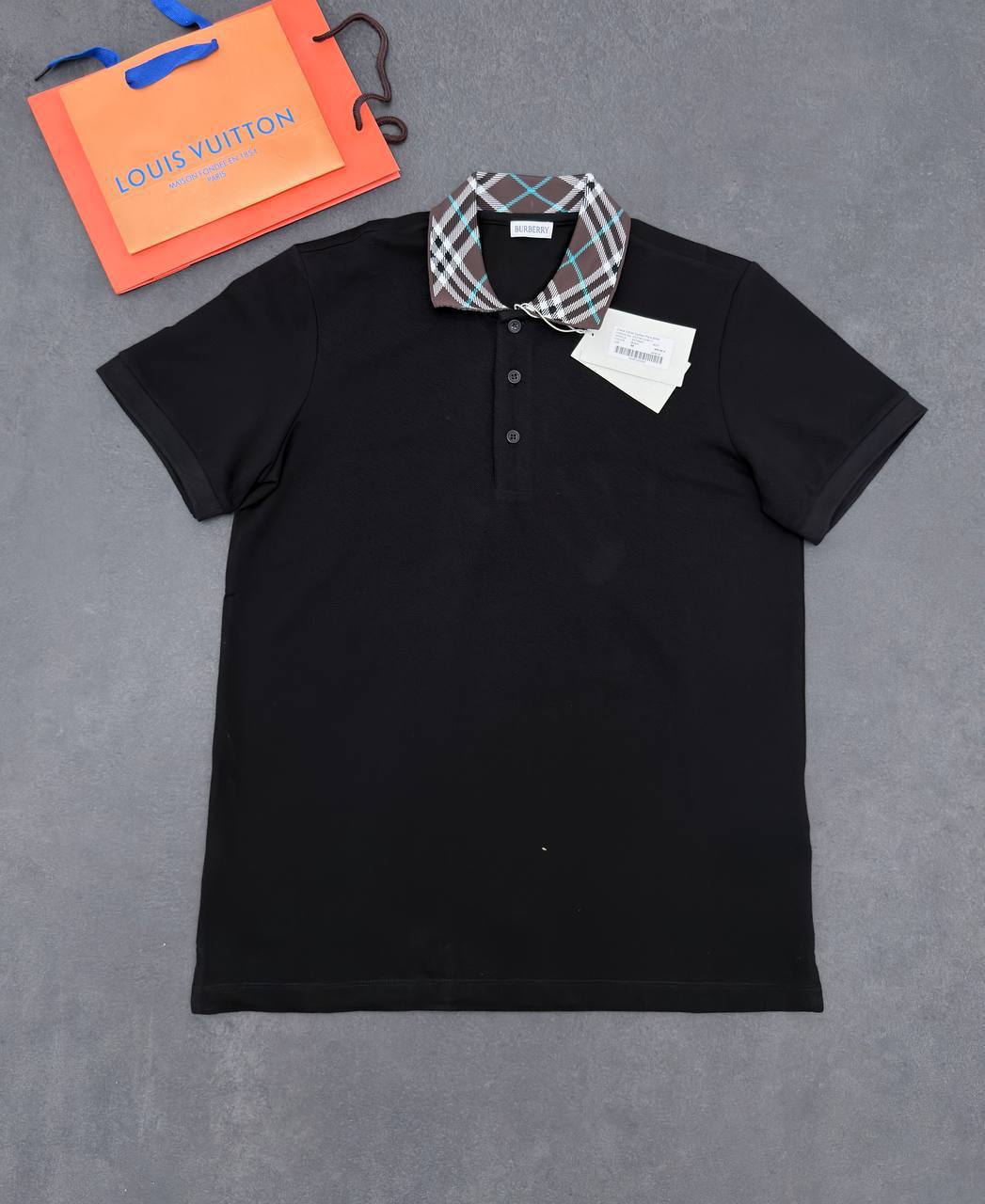 Burberry Checked Collar Polo Shirts Men's in Different Colors Reps Sale UK Sale Best Quality AAA Replica