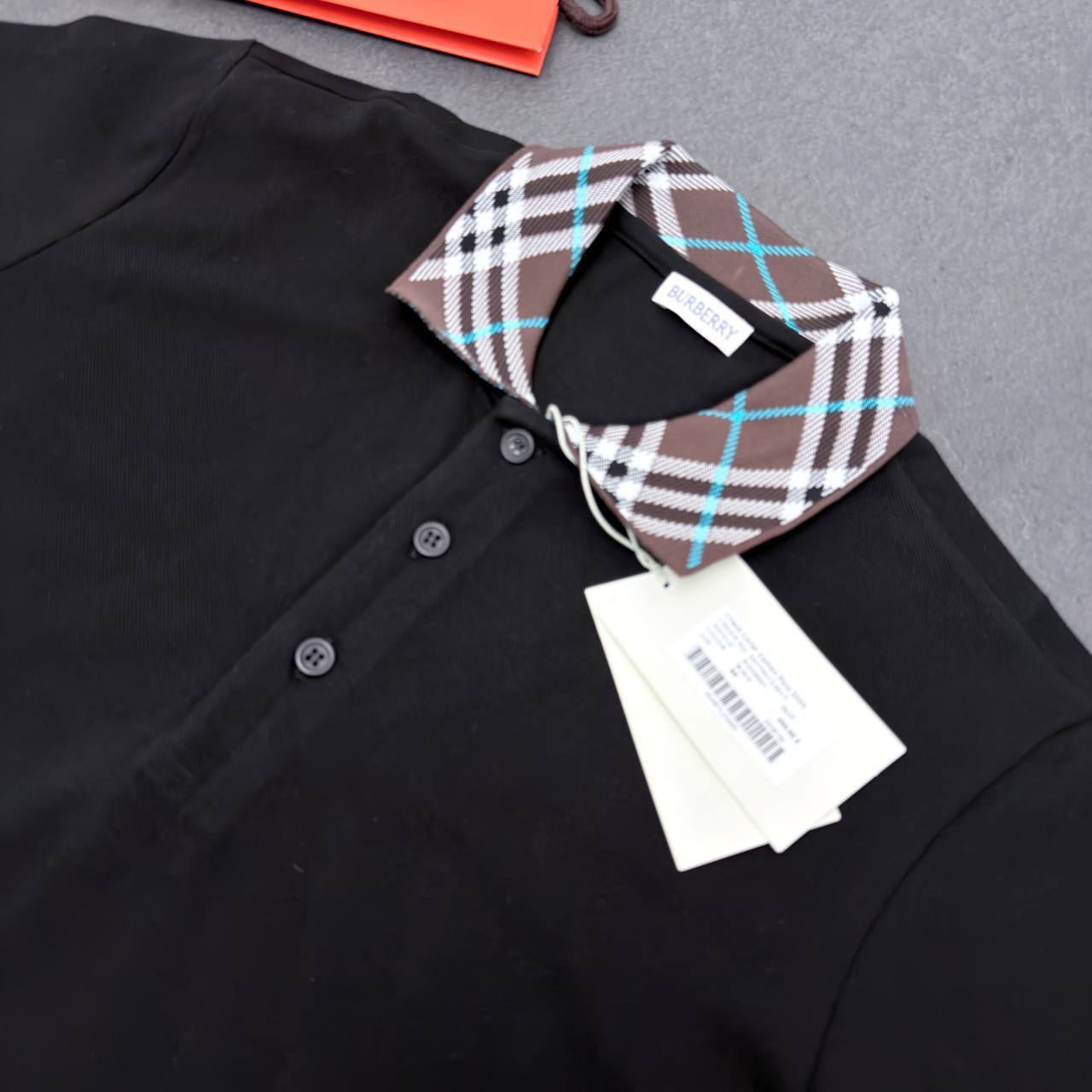 Burberry Checked Collar Polo Shirts Men's in Different Colors Reps Sale UK Sale Best Quality AAA Replica