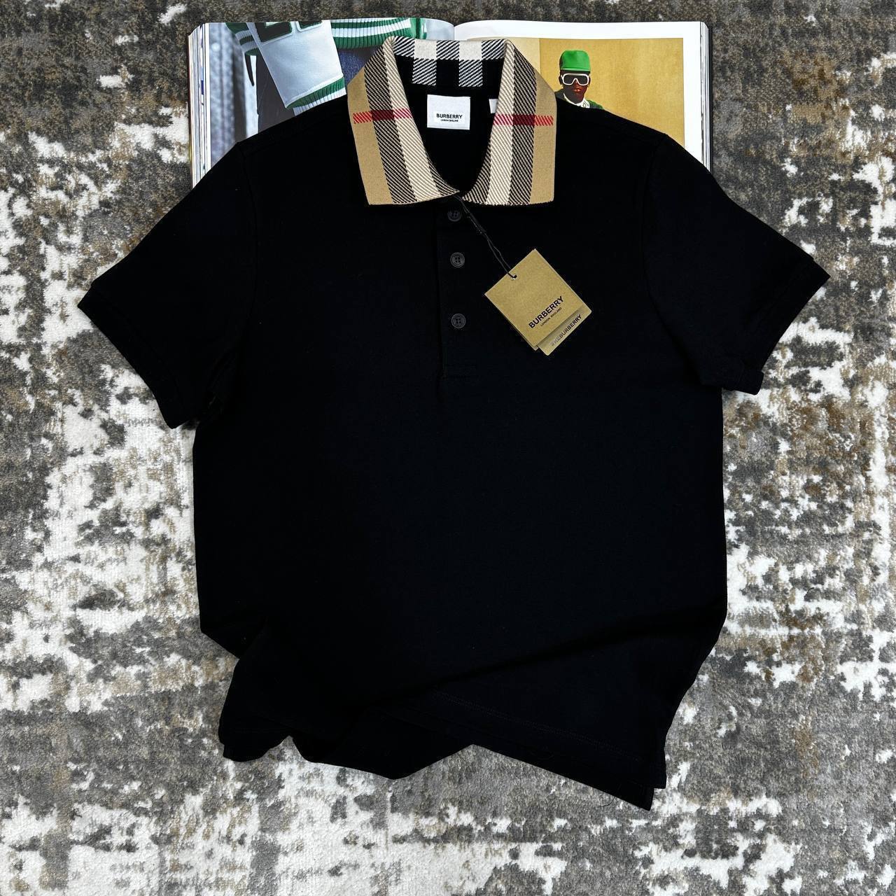 Burberry Check Cotton Piqué Polo Shirts Men's in Different Colors Reps Sale UK Sale Best Quality AAA Replica