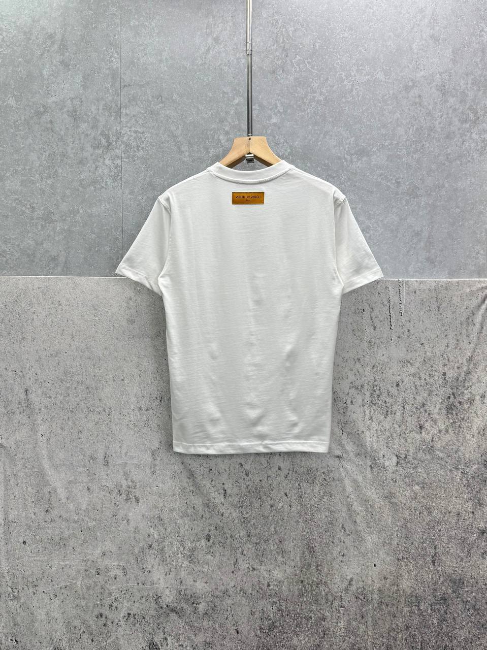 Louis Vuitton Damier French Terry Cotton Pocket T-Shirts Men's Women's in 2 Colors Reps Sale UK Best Quality AAA Replica