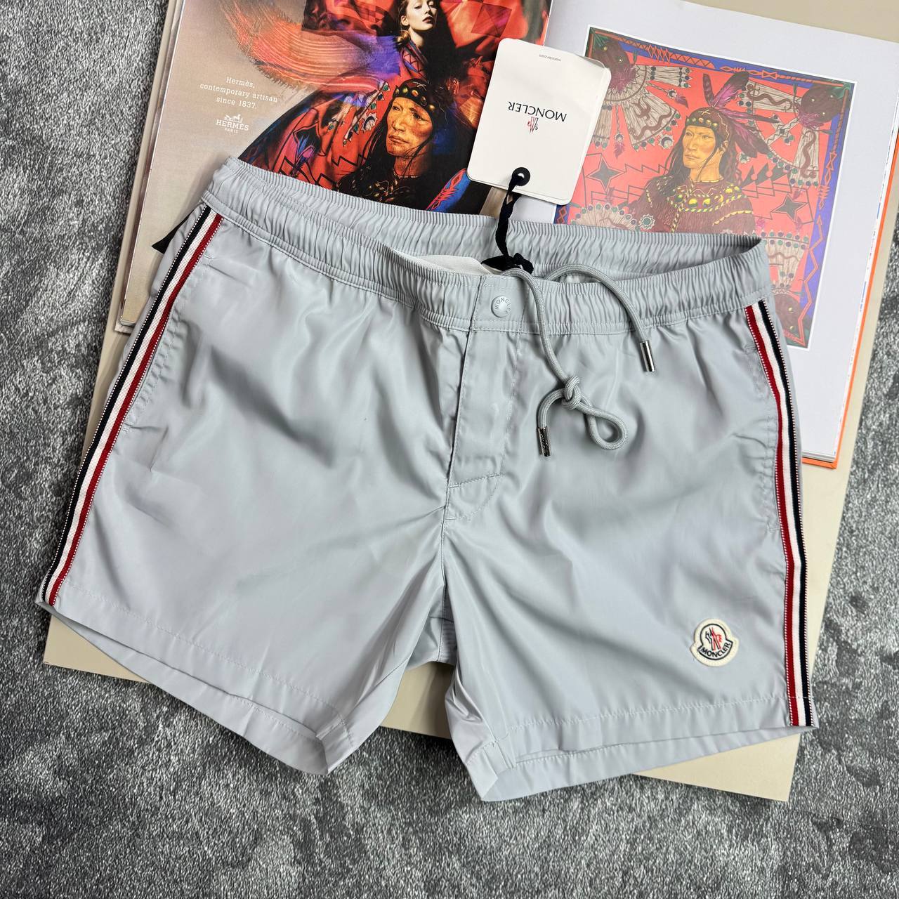 Moncler Tricolor Side Stripe Shorts in Different Colors Men's Reps Sale UK Best Quality AAA Replica