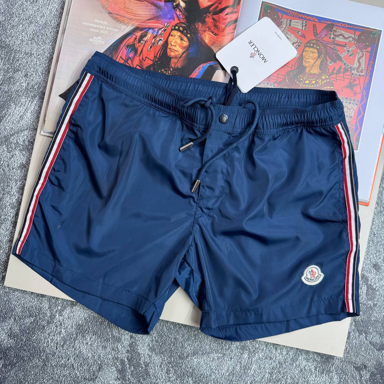 Moncler Tricolor Side Stripe Shorts in Different Colors Men's Reps Sale UK Best Quality AAA Replica