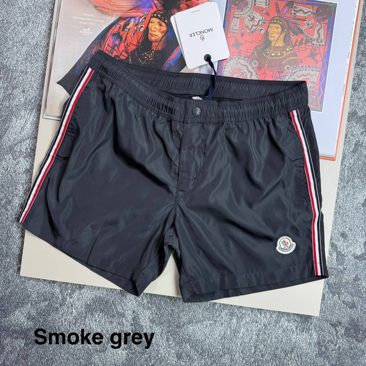 Moncler Tricolor Side Stripe Shorts in Different Colors Men's Reps Sale UK Best Quality AAA Replica