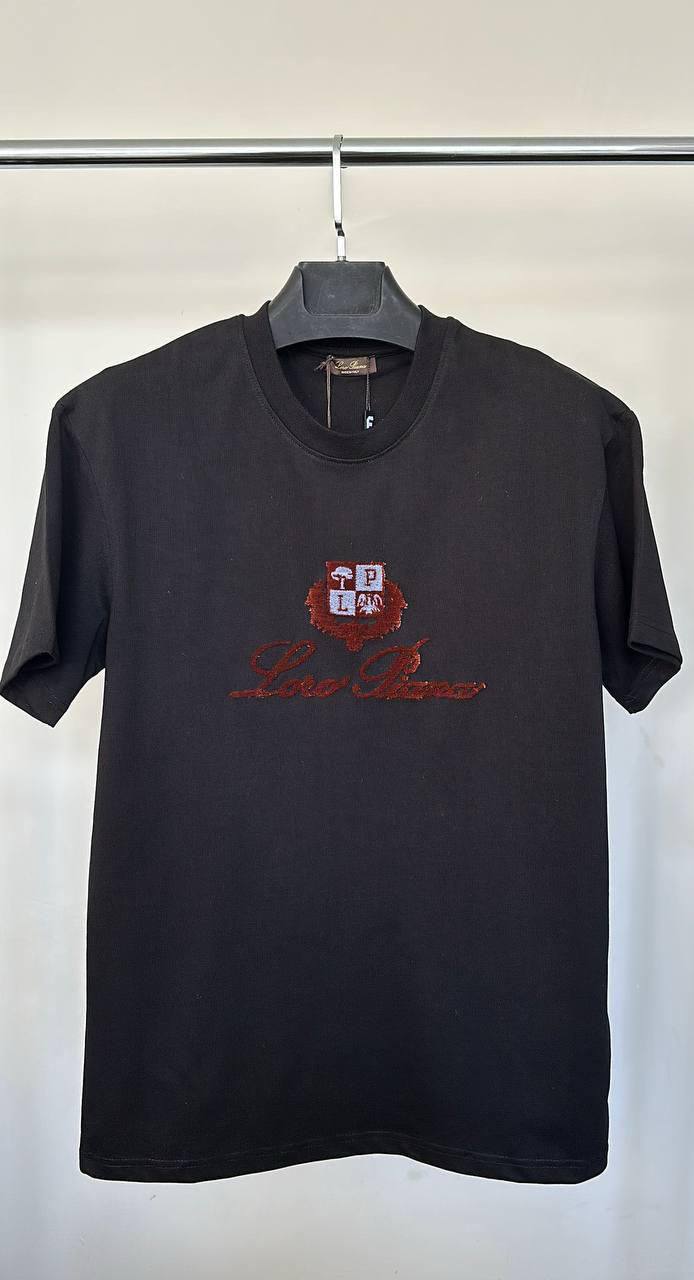 Loro Piana Embroidered Logo Men's Women's T-Shirt in Different Colors Reps UK Best Quality AAA Replica