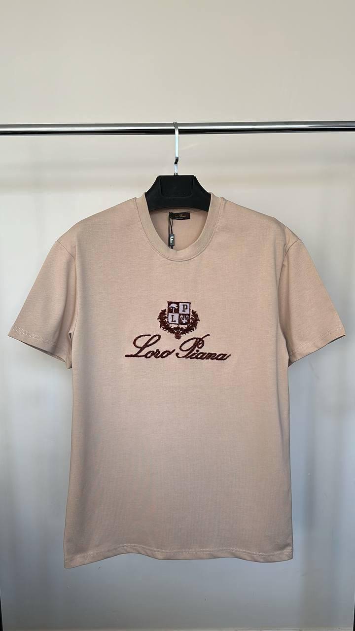 Loro Piana Embroidered Logo Men's Women's T-Shirt in Different Colors Reps UK Best Quality AAA Replica