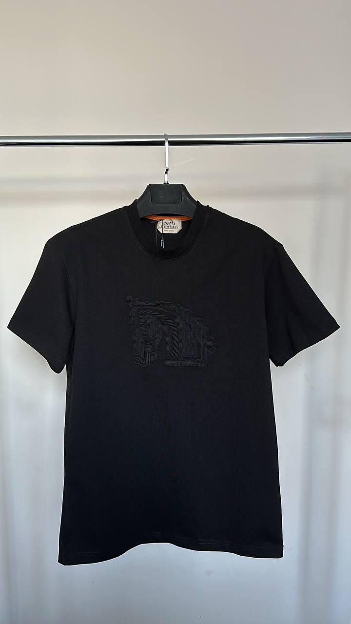 Hermes EKD Embroidery Men's Women's T-Shirts in Different Colors Reps UK Best Quality AAA Replica