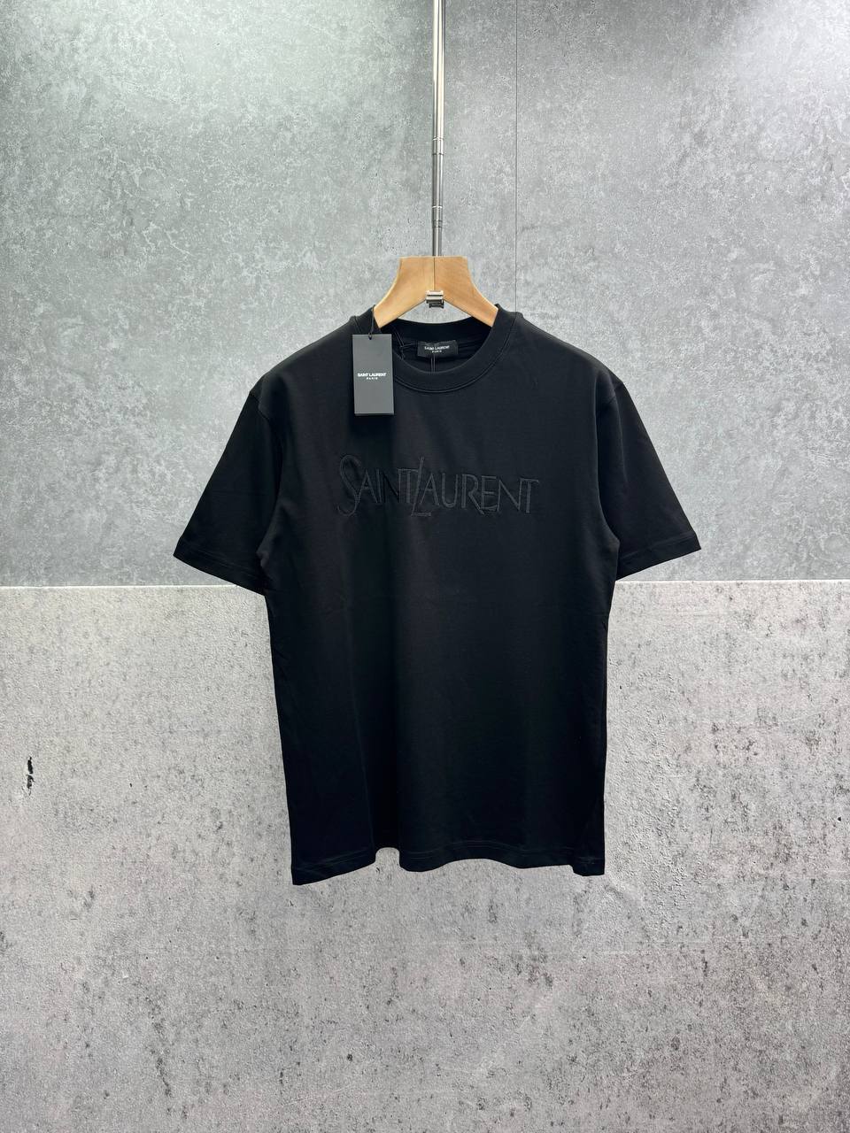 Saint Laurent Logo Embroidery Men's Women's T-Shirt in Different Colors Reps Sale UK Best Quality AAA Replica