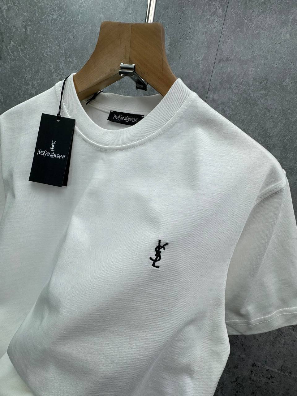 Saint Laurent Logo Icon Men's Women's T-Shirt in Different Colors Reps Sale UK Best Quality AAA Replica