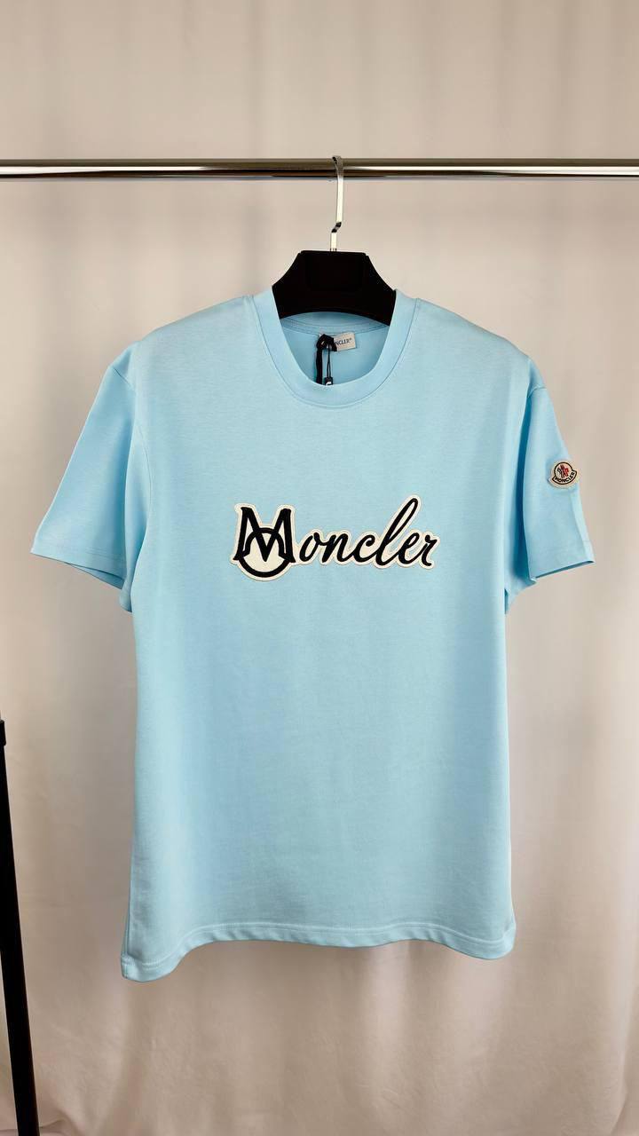Moncler Embroidered Varsity Logo T-Shirt Men's Women's in Different Colors Reps Sale UK Best Quality Replica