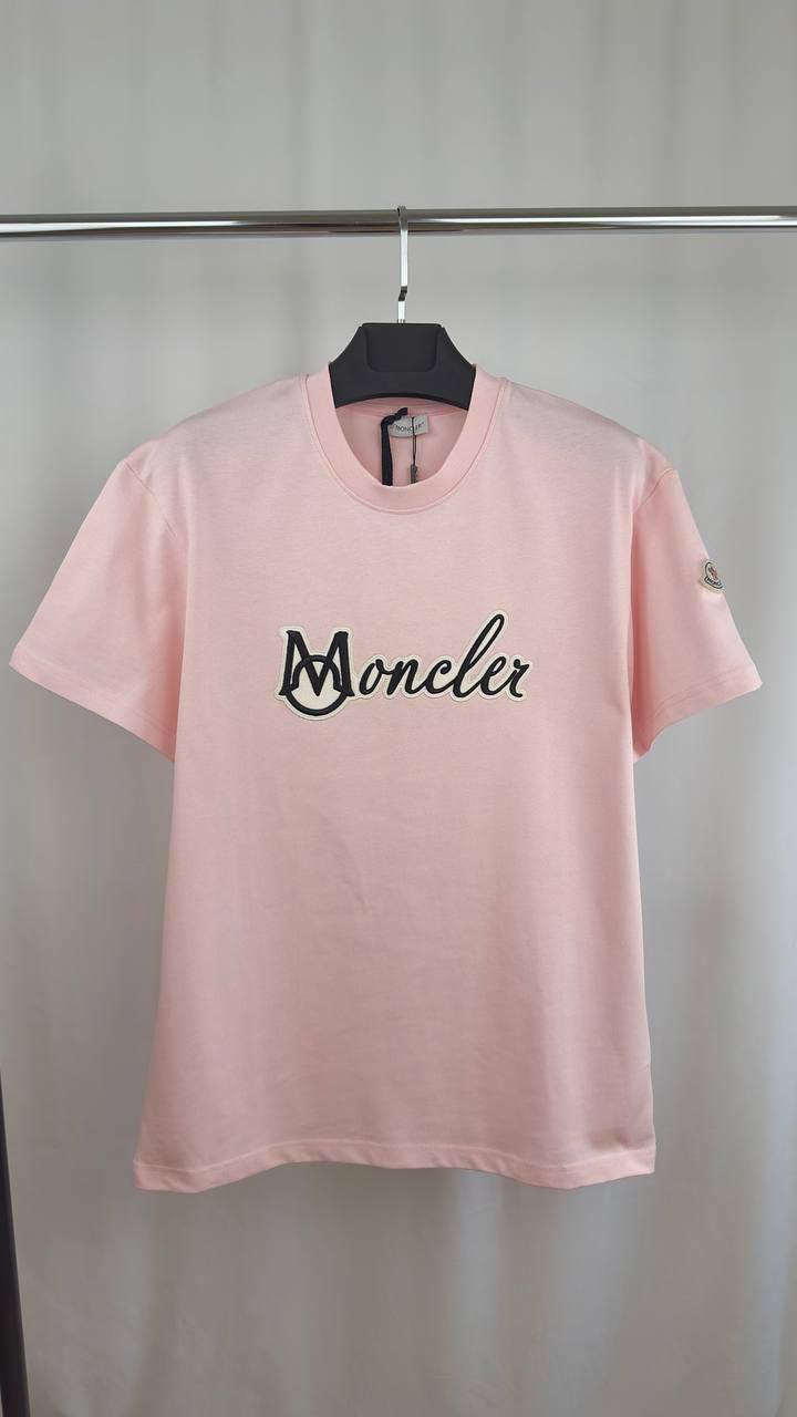 Moncler Embroidered Varsity Logo T-Shirt Men's Women's in Different Colors Reps Sale UK Best Quality Replica