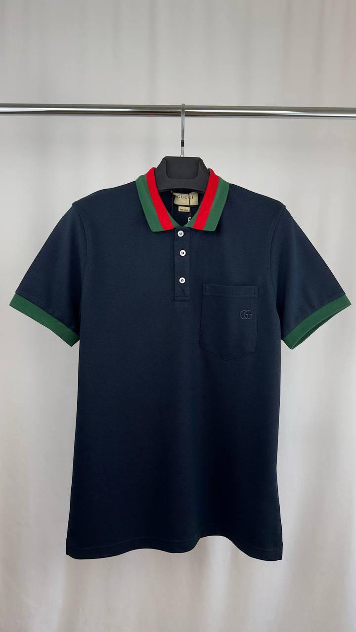 Gucci Logo-Embroidered Piqué Polo Shirts Men's in Different Colors Reps Sale UK Sale Best Quality AAA Replica