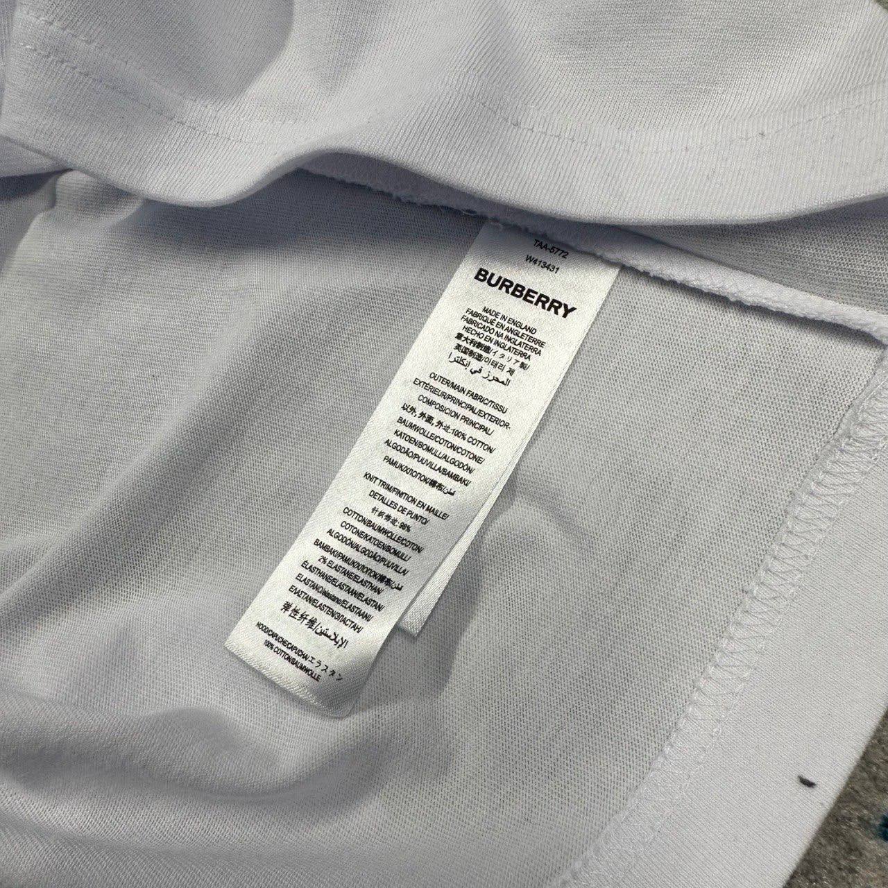 Burberry EKD Check Logo Slim-Fit Cotton Men's Women's T-Shirts in 2 Colors Reps Sale UK Best Quality AAA Replica