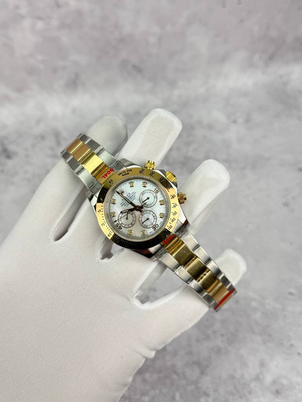 Rolex Daytona 116523 White Diamonds Dial Two-Tone Bracelet Men's Watch Reps Sale UK Best Quality AAA Replica